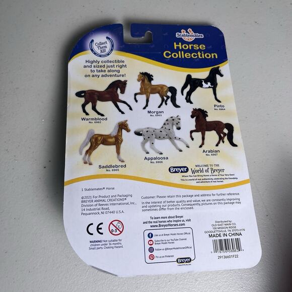 Breyer Stablemates Horses Lot Appaloosa Arabian Warmblood 4 Collectible Toys NEW - Picture 8 of 10